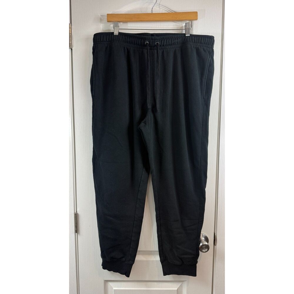 Goodfellow & Co Mens XL Black Fleece Jogger Pants Drawstring Sweatpants